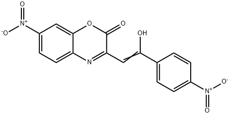 (Z)-3-(2-hydroxy-2-(4-nitrophenyl)vinyl)-7-nitro-2H-benzo[b][1,4]oxazin-2-one Structure