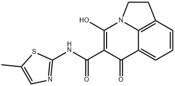 4-hydroxy-N-(5-methylthiazol-2-yl)-6-oxo-2,6-dihydro-1H-pyrrolo[3,2,1-ij]quinoline-5-carboxamide Structure