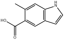 6-METHYL-1H-INDOLE-5-CARBOXYLIC ACID, 672293-37-7, 结构式