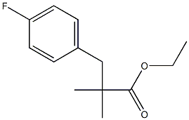 Ethyl 3-(4-fluorophenyl)-2,2-dimethylpropanoate Struktur