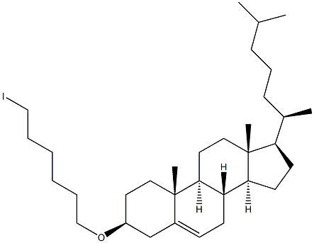 3-[(6-Iodohexyl)oxy]-(3b)-cholest-5-ene Structure