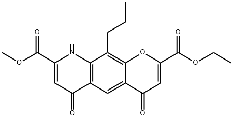 2-ethyl 8-methyl 4,6-dioxo-10-propyl-6,9-dihydro-4H-pyrano[3,2-g]quinoline-2,8-dicarboxylate(WXG02119) Structure