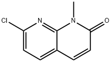 1-甲基-7-氯-1,8-萘啶-2(1H)-酮 结构式