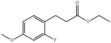 3-(2-氟-4-甲氧基苯基)丙酸乙酯,691904-77-5,结构式