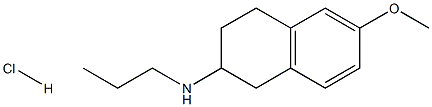 6-methoxy-N-propyl-2-aminotetraline hydrochloride Structure