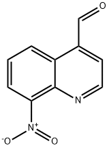 8-ニトロキノリン-4-カルブアルデヒド 化学構造式