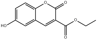 6-羟基香豆素-3-羧酸乙酯 结构式