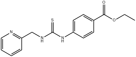 ethyl 4-(3-(pyridin-2-ylmethyl)thioureido)benzoate Structure
