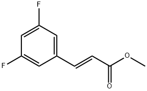 (2E)-3-(3,5-ジフルオロフェニル)-2-プロペン酸, メチルエステル 化学構造式