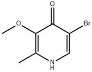 5-ブロモ-3-メトキシ-2-メチルピリジン-4-オール 化学構造式