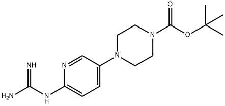 4-[6-(Guanidino)pyridin-3-yl]piperazine-1-carboxylic acid tert-butyl ester Structure