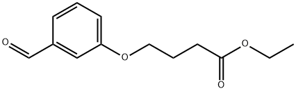 Butanoic acid, 4-(3-formylphenoxy)-, ethyl ester 化学構造式