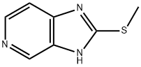 2-(甲硫基)-1H-咪唑并[4,5-C]吡啶, 7397-69-5, 结构式