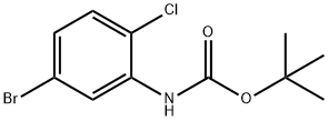 叔丁基(5-溴-2-氯苯基)氨基甲酸酯, 740806-51-3, 结构式