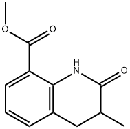 Methyl 3-methyl-2-oxo-1,2,3,4-tetrahydroquinoline-3-carboxylate Struktur