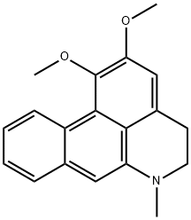 1,2-ジメトキシ-6-メチル-5,6-ジヒドロ-4H-ジベンゾ[de,g]キノリン 化学構造式