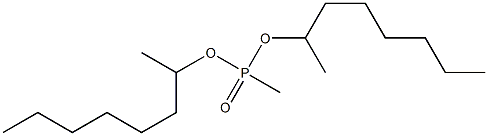 Phosphonic acid,methyl-,bis(1-methylheptyl) ester 
 Structure