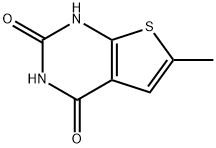 6-甲基-1H,2H,3H,4H-THI烯O[2,3-D]嘧啶-2,4-二酮 结构式