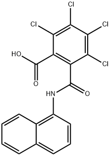 N-(1-NAPHTHYL)-3,4,5,6-TETRACHLOROPHTHALAMIC ACID Struktur