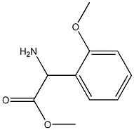 Methyl 2-amino-2-(2-methoxyphenyl)acetate Struktur
