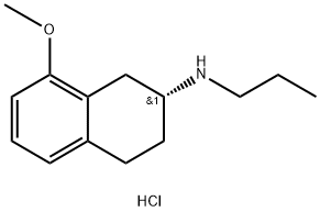 (R)-8-甲氧基-N-丙基-1,2,3,4-四氢萘-2-胺盐酸盐, 78095-32-6, 结构式