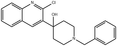 1-benzyl-4-(2-chloroquinolin-3-yl)piperidin-4-ol Structure