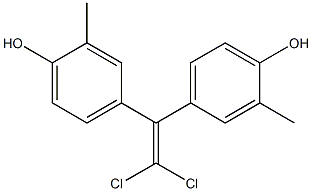 4,4'-(2,2-DICHLOROETHENE-1,1-DIYL)BIS(2-METHYLPHENOL) Struktur