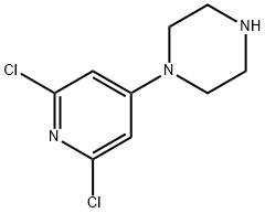 1-(2,6-dichloropyridin-4-yl)piperazine Structure