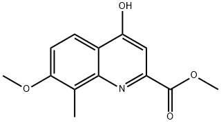 methyl 4-hydroxy-7-methoxy-8-methylquinoline-2-carboxylate Structure