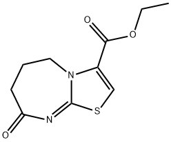 8-Oxo-5,6,7,8-tetrahydro-thiazolo[3,2-a][1,3]diazepine-3-carboxylicacidmethyl ester Struktur