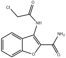 3-[(chloroacetyl)amino]-1-benzofuran-2-carboxamide Structure
