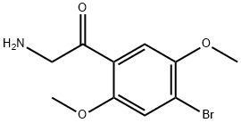 2-amino-1-(4-bromo-2,5-dimethoxyphenyl)ethanone Struktur