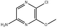 5-氯-6-甲氧基吡嗪-2-胺 结构式