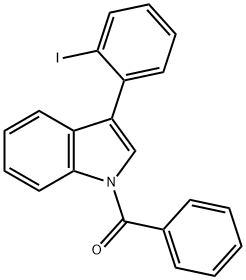 (3-(2-Iodophenyl)-1H-indol-1-yl)(phenyl)methanone,809274-68-8,结构式