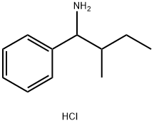 ALPHA-(1-甲基丙基)苯甲胺盐酸盐 结构式