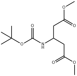 Dimethyl 3-[(tert-butoxycarbonyl)amino]pentanedioate Structure