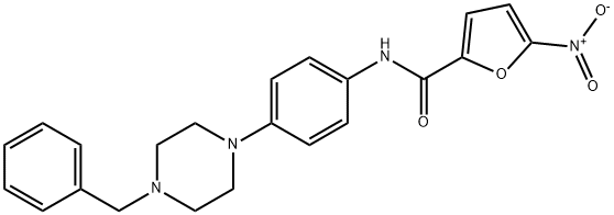 N-[4-(4-benzyl-1-piperazinyl)phenyl]-5-nitro-2-furamide Structure