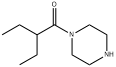 2-ethyl-1-(1-piperazinyl)-1-Butanone Struktur