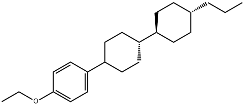 Benzene, 1-ethoxy-4-[(trans,trans)-4'-propyl[1,1'-bicyclohexyl]-4-yl]- Struktur