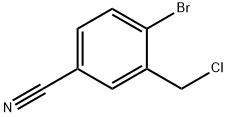Benzonitrile, 4-bromo-3-(chloromethyl)- Structure