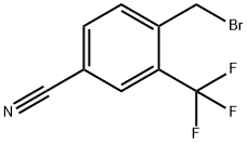 4-(bromomethyl)-3-(trifluoromethyl)benzonitrile Structure