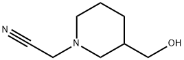 2-(3-(羟甲基)哌啶-1-基)乙腈, 857636-98-7, 结构式