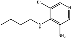 (3-Bromo-5-nitro-pyridin-4-yl)-butyl-amine Struktur