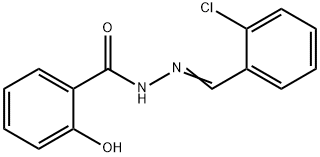 SALICYLIC (2-CHLOROBENZYLIDENE)HYDRAZIDE Struktur