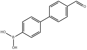 (4'-Formyl[1,1'-biphenyl]-4-yl)boronic acid 化学構造式
