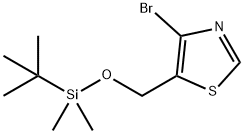 4-Bromo-5-(((tert-butyldimethylsilyl)oxy)methyl)thiazole Struktur