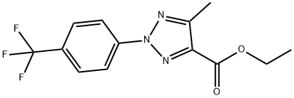 乙基 5-甲基-2-(4-(三氟甲基)苯基)-2H-1,2,3-三唑-4-甲酸基酯, 870788-48-0, 结构式