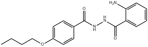 N-(2-amino-benzoyl)-N'-4-Butoxy-benzoylhydrazine Structure