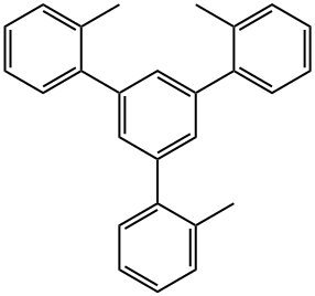 1,3,5-トリス(2-メチルフェニル)ベンゼン 化学構造式