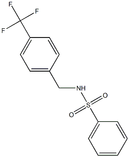 Benzenesulfonamide, N-[[4-(trifluoromethyl)phenyl]methyl]-
 Structure